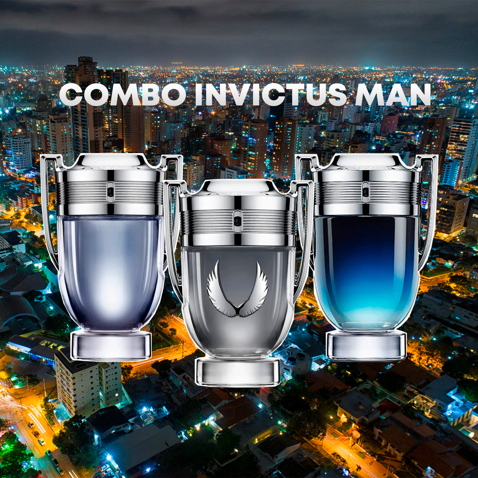 COMBO INVICTUS MAN ( INVICTUS, INVICTUS PLATINUM, INVICTUS LEGEND )