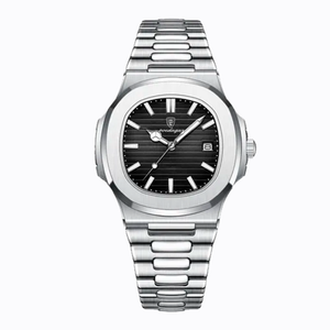 POEDAGAR | RELOJ DE LUJO CLÁSICO DE ACERO INOX