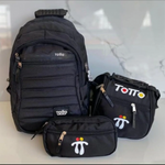 BOLSO, LONCHERA Y CARTUCHERA TOTTO 3x1